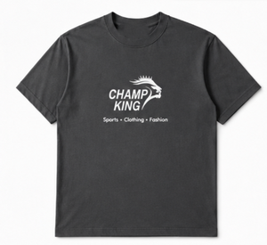 Champ King T-shirt à manches courtes pour homme, coupe régulière, décontracté - Product Image 1