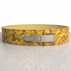 Cinturón de Soporte Lumbar de Cuero Ajustable con Palanca, Cinturón de Levantamiento de Pesas de Alta Resistencia, Cinturones de Palanca de Camuflaje Unisex - Product Image 3