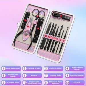 High Quality Best Stainless Steel Nail Care Grooming <b>Kit</b> for Professional <b>Manicure</b> and Pedicure Use - Product Image 6