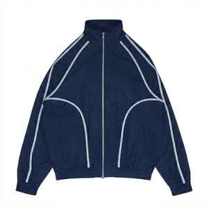 Survêtement de sport décontracté pour homme, grande taille, léger, coupe-vent, respirant, pour activités de plein air, veste et pantalon, OEM - Product Image 2