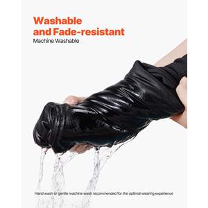 Felpa da uomo alla moda con cappuccio nero Casual a maniche lunghe felpa grande tasca comoda taglia calda piccola autunno inverno - Product Image 6