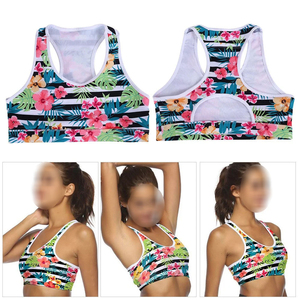 Sublimation Front Women's <b>Plus</b> <b>Size</b> High for Spandex/Polyester 220 GSM Quick Dry Eco-Friendly Sports <b>Bra</b> for Gym Yoga Fitness - Product Image 4