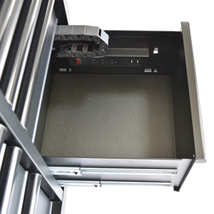 Matte Black Powder Coated Steel 10 Drawer <b>Tool</b> <b>Cabinet</b> Family keywords: for Garage Workshop Storage Use - Product Image 5