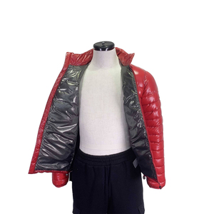 Vestes matelassées coupe-vent pour hommes, couleur rouge, avec capuche, vêtements de mode, veste matelassée chauffante avec service OEM - Product Image 4