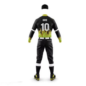 Uniforme de Béisbol de la Mejor Calidad con Logotipo Personalizado Impreso en Color Sólido, Nombre del Equipo, Número, Transpirable y que Absorbe la Humedad - Product Image 3