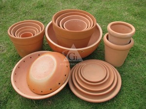 <b>Terracotta</b> Mosaic Round Pot with Hand Carved Finish Eco-Friendly Home & Garden Flower Pots and Planters - Product Image 6
