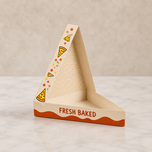 Caja de Pizza Triangular Ecológica Personalizada con Impresión de Logotipo, Caja de Pizza Reciclable para Llevar - Product Image 2