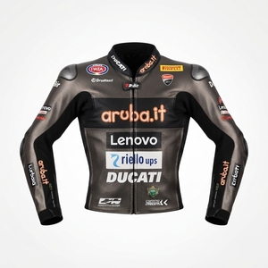 Men’s Rucati Cowhide Leather <b>Racing</b> <b>Jacket</b>/Chaqueta MotoCP Style CE Level 2 Armor Motorcycle Track Riding Protective Gear CE - Product Image 1
