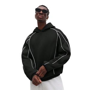 Sudadera con Capucha de Invierno de Alta Calidad, Transpirable, Resistente al Viento, con Ribete en Contraste, Personalizable con Logotipo, Unisex, Gruesa, para Hombre - Product Image 3