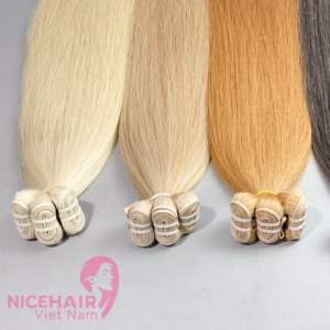 Meilleur Choix Blonde Remy Trame Extension de Cheveux Humains Double Dessiné Non Synthétique Fabriqué au Vietnam - Product Image 3