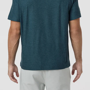 T-shirt pour homme personnalisable avec logo, couleur unie, tissu doux, impression minimale, léger, confortable, tenue décontractée - Product Image 5