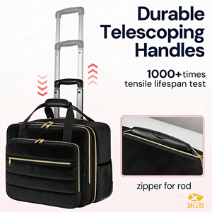 <span class=keywords><strong>Sac</strong></span> <span class=keywords><strong>à</strong></span> <span class=keywords><strong>roulettes</strong></span> pour ordinateur portable grande capacité, motif dessin animé, fermeture éclair, pour femmes et professeurs, haute qualité, avec roues, OEM ODM, certifié BSCI - Product Image 2