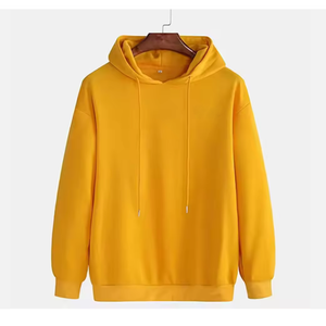 Sweat à capuche oversize personnalisé pour homme, style streetwear, avec logo brodé, en polaire unie, pour l'hiver - Product Image 1
