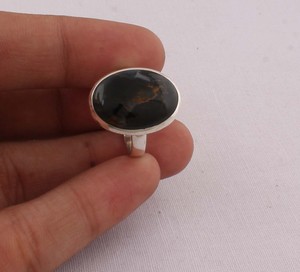Vintage Style Natural Jasper Oval <b>Ring</b> Solid 925 <b>Silver</b> Handmade <b>Boho</b> Statement <b>Ring</b> Unique Earthy Jewelry Manufacturer Dire - Product Image 2