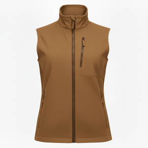 Wholesale Winter Softshell Sleeveless Jacket Unisex Waterproof Windproof Quick Dry Slim Fit Hiking Outdoor Vest Zipper - Product Image 3