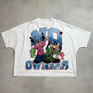 เสื้อยืดคอกลมแขนสั้นผู้ชาย ผ้าฝ้าย 100% น้ำหนัก 240 กรัม สีพื้น เรียบง่าย สวมใส่สบาย ทรงหลวม ขายดี ดีไซน์เรียบๆ - Product Image 5