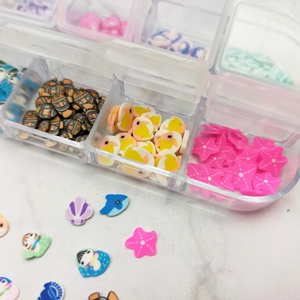 Polymer Clay Ocean-themed Slices <b>Miniature</b> Dollhouse Accessories Assorted Colors DIY Craft for ages 14+ - Product Image 1