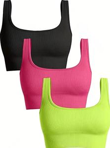 Women Fitness Sports <b>Bra</b> Lightweight Comfort <b>Stretch</b> Running Gym Workout Training Active Wear Top - Product Image 5