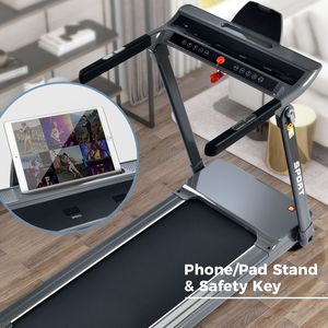 Tapis Roulant Elettrico Pieghevole da 3.5HP, Portatile e Compatto per Casa, Capacità 150kg, per Corsa e Fitness - Product Image 4
