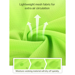 Men's Long Sleeve <b>Cycling</b> Jersey Breathable UV Protection Quick Dry <b>Stand</b> Zipper Pockets Pullover Mountain Bike Outdoor Jackets - Product Image 5