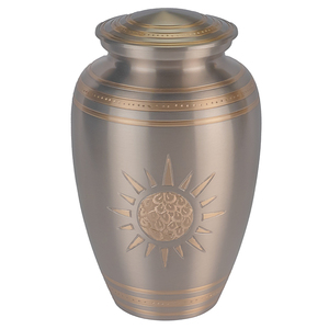 Urna Funeraria de Aluminio de Primera Calidad para Cenizas Humanas Adultas, Hecha a Mano con Acabado de Mármol Negro y Plateado, Urna Conmemorativa de Metal - Product Image 5