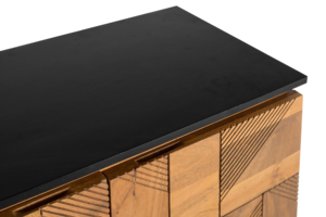 Buffet de rangement de luxe haut de gamme en bois de style européen, design nordique moderne, pour cuisine et salle à manger - Product Image 5