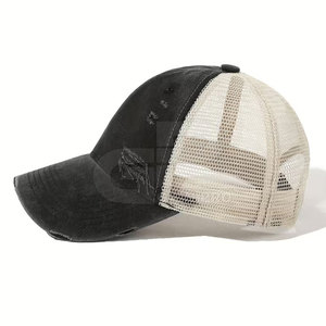 Gorra Trucker Estilo Desgastado, Ligera, con Diseño de Malla, Ajuste Cómodo, Ideal para Uso en Exteriores, Estilo Casual - Product Image 4