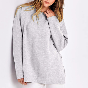 Sweat-shirts chauds d'hiver pour femmes, vêtements de sport décontractés avec logo, coupe ample / pull - Product Image 1