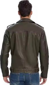 Nouvelle arrivée : veste en cuir pour homme et femme – cuir véritable de haute qualité, style motard, service OEM sur mesure - Product Image 2