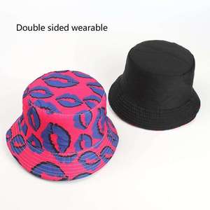 New Fashion Double Sided Sublimation Printing Design Adult Fashion <b>Reversible</b> Summer <b>Bucket</b> <b>Hat</b> - Product Image 5
