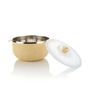 Luxury <b>large</b> capacity serving bowl with transparent cover durable kitchen <b>storage</b> <b>container</b> for dining table use - Product Image 2