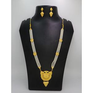 Joyería Antigua India chapada en oro de moda latón puro indio nupcial boda desgaste joyería conjunto de collar de alta calidad - Product Image 3