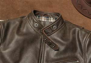 Veste en similicuir ajustable avec col et poignets ajustables pour homme, fermeture éclair intégrale, streetwear élégant, poches zippées, veste en cuir d'hiver - Product Image 4