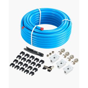 Kit Tubazioni Aria Compressa 30m x 19mm in HDPE e Alluminio, Sistema di Tubazioni Pneumatiche Anti-Perdita e Resistenti alla Pressione - Product Image 1