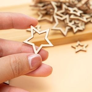 HANDCRAFTED RUSTIC WOODEN <b>STARS</b> on ROPES perfect for indoor cages or outdoor hutches. Low MOQ, competitive pricing by AYAANS - Product Image 6