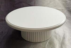 Round Wooden <b>Cake</b> <b>Stand</b> with Base <b>White</b> Dessert Display Tray for Kitchen Use Reusable <b>Cake</b> Pan Round Dessert <b>Stand</b> for Hot - Product Image 2