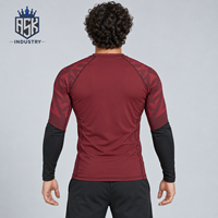 Vente en gros : Rashguard pour hommes à manches longues, personnalisable, le plus vendu par le fabricant, pour l'entraînement, disponible en ligne