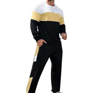 Conjunto Deportivo de Dos Piezas Personalizado en Tres Tonos, Traje Deportivo Transpirable y Elegante para Correr, Chándal de Forro Polar Transpirable para Hombre - Product Image 5