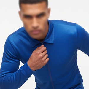 Mens Professional Training Jacket Full <b>Zip</b> Fleece Eco-Friendly Windproof Sports Team Wear Athletic Track Jackets - Product Image 3