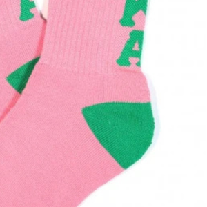 Calcetines Deportivos Personalizados Rosa Verde para Mujer, Mezcla de Algodón, Calcetines Deportivos Atléticos, Calcetines Casuales para Uso Diario, Calcetines de Punto Cómodos y a la Moda - Product Image 6