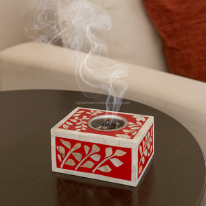 Modern Round Wood Cake <b>Stand</b> with Bone Inlay Elegant <b>Cupcake</b> Display Tray for Weddings & Product Servicing - Product Image 2