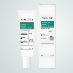 Crème Cica coréenne K-Beauty Whatiforskin Centella Zinc Blemish Exosome, fabriquée en Corée, 20 ml, lotion pour le visage - Product Image 1