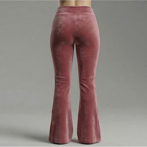 Leggings de Tela Elástica Transpirable y Cómoda de Primera Calidad para Mujer, con Pedrería en Forma de Estrella, Cintura Alta, Estilo Urbano, Color Morado - Product Image 4