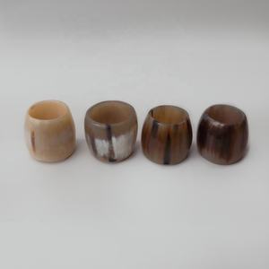Anneaux de serviette en corne de buffle de haute qualité, finition brillante, style vintage, pour fête, bande de gel pour ongles, meilleur exporté d'Inde, prix abordables par HHO - Product Image 3