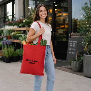 Wholesale Custom Logo 240 GSM Plain Cotton <b>Tote</b> Bag Eco Friendly Reusable Shopping Carry Bag Bulk Promotional <b>Canvas</b> Handle Bags - Product Image 1