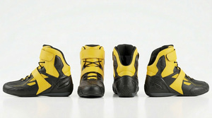 Accessoires de chaussures, bottes de moto antidérapantes, protection haute cheville, respirantes, chaussures de course pour moto, logo personnalisé - Product Image 6