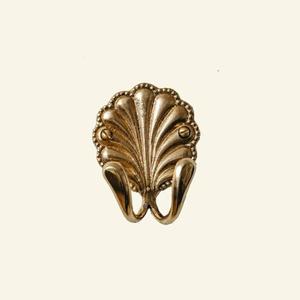 Gancho de pared de latón antiguo con forma de concha de Nautilus, gancho de metal vintage para abrigos, para montar en puerta de armario o estante, fácil instalación, tipo ganchos de latón. - Product Image 4