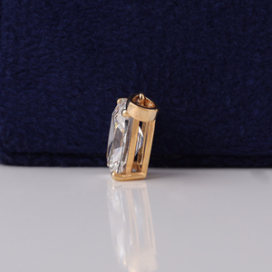Colgante de Diamante de Laboratorio con Corte Alargado de 3.00 ct, Estilo Vintage, Solitario, Certificado por IGI - Product Image 2