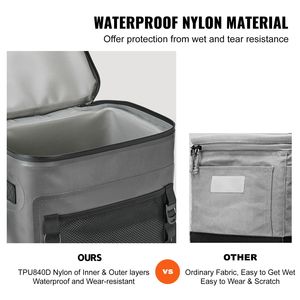 Borsa Frigo Morbida Portatile Leggera da 30 Lattine, Impermeabile e Antifuoriuscita, Isolata con Cerniera per Uso Esterno - Product Image 4