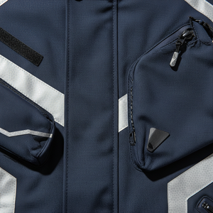 <b>Zip</b> <b>up</b> <b>Jacket</b> and Pants Set New Arrival Custom Reflective Piping Nylon Tracksuits Wind Breaker 2 Piece Set Jogging Suit For Me - Product Image 2